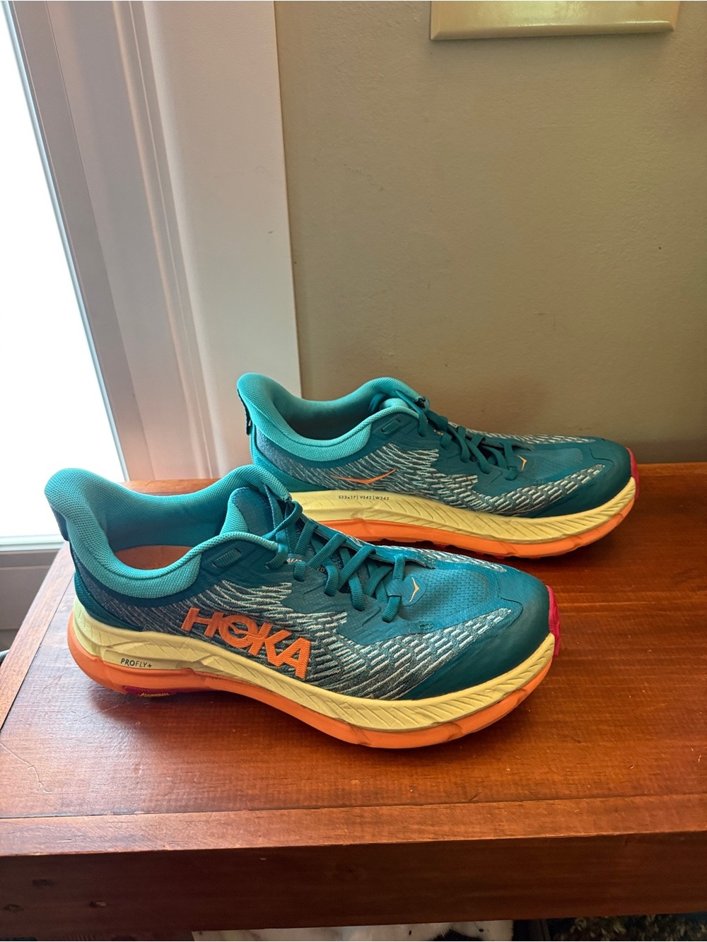 HOKA Mafate Speed 4 Trail Running Shoes Deep Lake Ceramic Women's 10